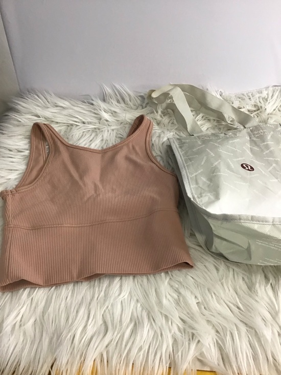 lululemon athletica Tops - Lululemon Blush Ribbed Crop Tank size 2